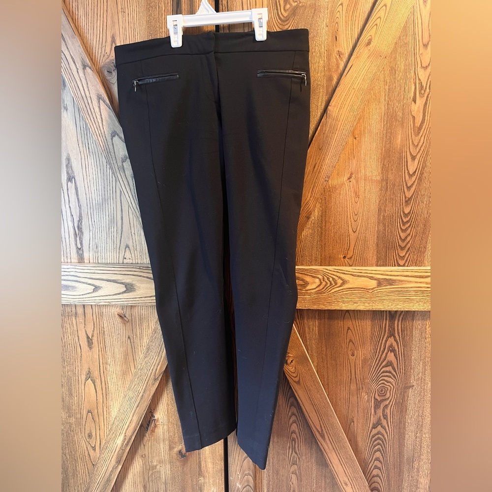 PAIGE Black Dress Pants Classic Tailored Fit